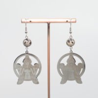 Boucles d'oreilles Jaspe dalmatien déesse