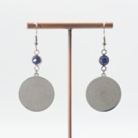 Boucles d'oreilles Lapis Lazuli roue de l'année