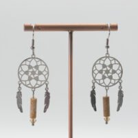 Boucles d'oreilles Jaspe paysage