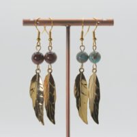 Boucles d'oreilles feuilles