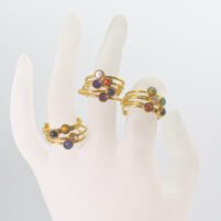 Bagues ouvertes dorées