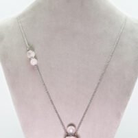 Sautoir "Chez l'Apothicaire" Quartz rose