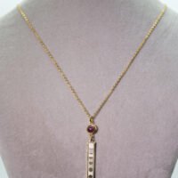 Collier Améthyste phases de la Lune