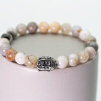 Bracelet Agate feuille de bambou