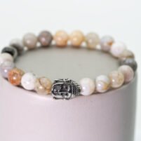 Bracelet Agate feuille de bambou