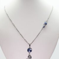 Sautoir Sodalite triskel