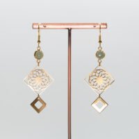 Boucles d'oreilles Aventurine mandala