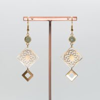 Boucles d'oreilles Aventurine mandala