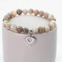 Bracelet Pierre de Lune noire