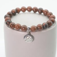 Bracelet Obsidienne Acajou