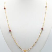 Sautoir Jaspe mokaïte