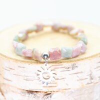 Bracelet Agate indienne carrée facettée