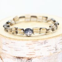 Bracelet Quartz fumé carré