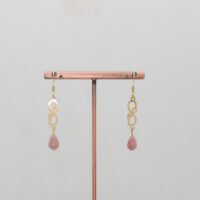 Boucles d'oreilles Rhodonite love