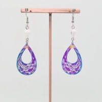 Boucles d'oreilles Howlite gouttes