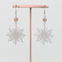 Boucles d'oreilles soleils Pierre de soleil