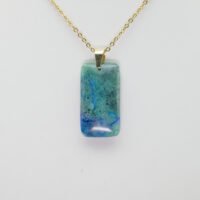 Pendentif Azurite Crhysocolle