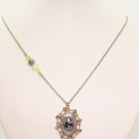 Sautoir Bronze Obsidienne