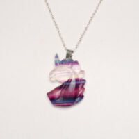 pendentif licorne fluorite