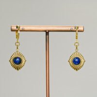 boucles lapis-lazuli incas