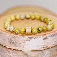 bracelet jaspe jaune