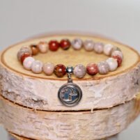 bracelet corail fossilisé foncé