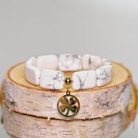 bracelet howlite rectangle