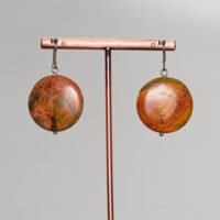 boucles d'oreilles jaspe picasso