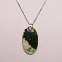 pendentif calcédoine chrome