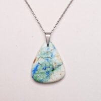 pendentif azurite turquoise