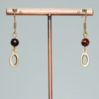 Boucles d'oreilles oeil de taureau