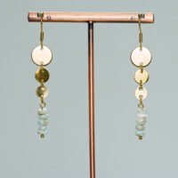 Boucles d'oreilles larimar