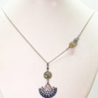 Sautoir labradorite phases de la lune