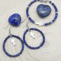Parure lapis lazuli et nacre