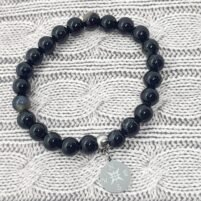 Bracelet agate noire
