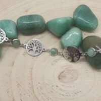 Bracelet aventurine verte arbre de vie