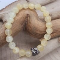 Bracelet sélénite jaune