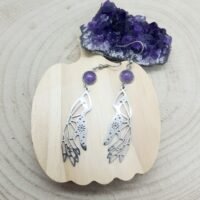 Boucles d'oreilles améthyste magie