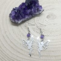 Boucles d'oreilles améthyste fées