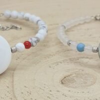 Bracelet oeil de Sainte Lucie/Shiva howlite