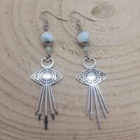 Boucles d'oreilles garnierite