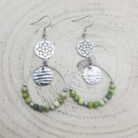 Boucles d'oreilles créoles serpentine