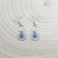 Boucles d'oreilles sodalite pampilles