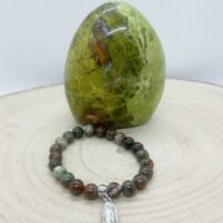 bracelet opale verte fossilisée
