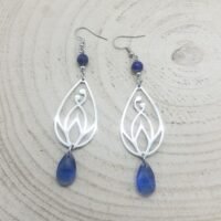 Boucles d'oreilles lapis lazuli elfiques