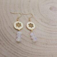Boucles d'oreilles péristérite mandalas
