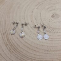 Boucles d'oreilles péristérite
