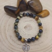 Bracelet oeil de tigre blanc