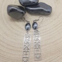 Boucles d'oreilles hématite Egypte