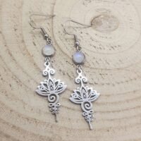 Boucles d'oreilles péristérite unalome